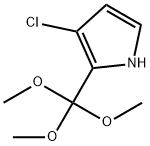 1H-Pyrrole, 3-chloro-2-(trimethoxymethyl)- Struktur