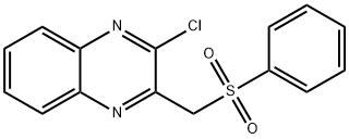 Quinoxaline, 2-chloro-3-[(phenylsulfonyl)methyl]- Struktur