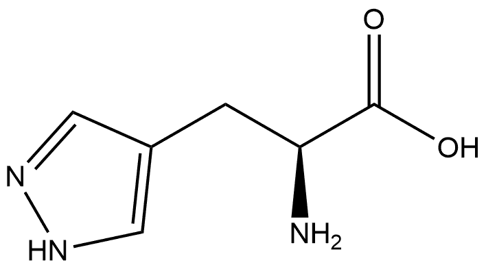 1H-Pyrazole-4-propanoic acid, α-amino-, (αS)- Struktur