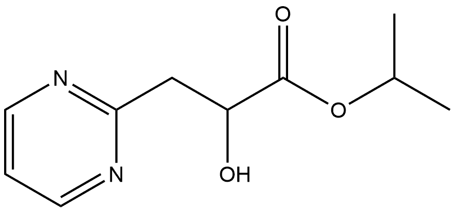 Isopropyl 2-hydroxy-3-(pyrimidin-2-yl)propanoate Struktur