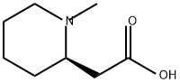 2-Piperidineacetic acid, 1-methyl-, (2R)- Struktur