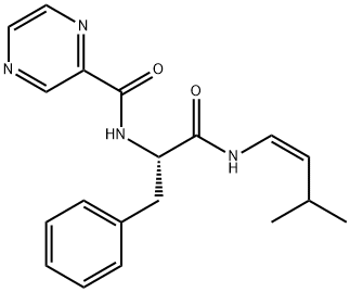 2-Pyrazinecarboxamide, N-[(1S)-2-[[(1Z)-3-methyl-1-buten-1-yl]amino]-2-oxo-1-(phenylmethyl)ethyl]-