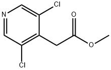 4-Pyridineacetic acid, 3,5-dichloro-, methyl ester Struktur