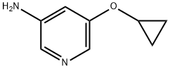 3-Pyridinamine, 5-(cyclopropyloxy)- Struktur