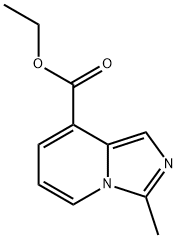 Imidazo[1,5-a]pyridine-8-carboxylic acid, 3-methyl-, ethyl ester Struktur