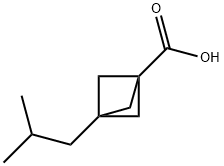 3-(2-methylpropyl)bicyclo[1.1.1]pentane-1-carbox
ylic acid Struktur