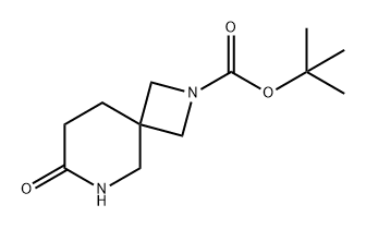 2,6-Diazaspiro[3.5]nonane-2-carboxylic acid, 7-oxo-, 1,1-dimethylethyl ester Struktur