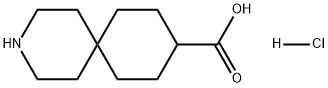 3-Azaspiro[5.5]undecane-9-carboxylic acid, hydrochloride (1:1) Struktur