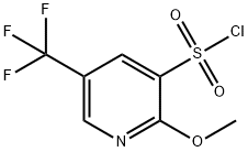 3-Pyridinesulfonyl chloride, 2-methoxy-5-(trifluoromethyl)- Struktur