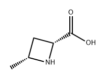 2-Azetidinecarboxylic acid, 4-methyl-, (2R,4R)- Struktur