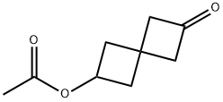 Spiro[3.3]heptan-2-one, 6-(acetyloxy)- Struktur