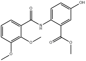 Benzoic acid, 2-[(2,3-dimethoxybenzoyl)amino]-5-hydroxy-, methyl ester Struktur