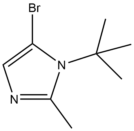 5-Bromo-1-(1,1-dimethylethyl)-2-methyl-1H-imidazole Struktur