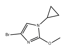 1H-Imidazole, 4-bromo-1-cyclopropyl-2-methoxy- Struktur