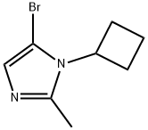 1H-Imidazole, 5-bromo-1-cyclobutyl-2-methyl- Struktur