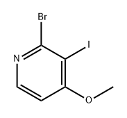 Pyridine, 2-bromo-3-iodo-4-methoxy- Struktur