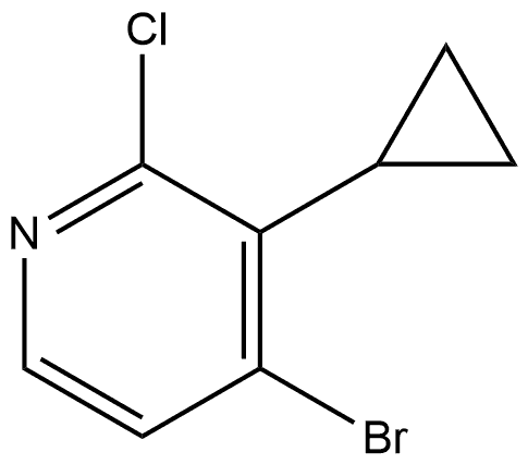 4-Bromo-2-chloro-3-cyclopropylpyridine Struktur