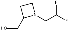 1-(2,2-Difluoroethyl)-2-azetidinemethanol Struktur