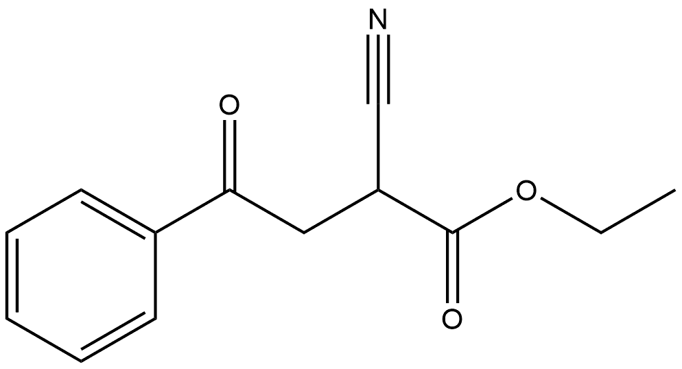 Benzenebutanoic acid, α-cyano-γ-oxo-, ethyl ester Struktur