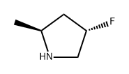 Pyrrolidine, 4-fluoro-2-methyl-, (2S,4S)- Struktur