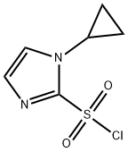 1-環(huán)丙基-1H-咪唑-2-磺酰氯 結構式