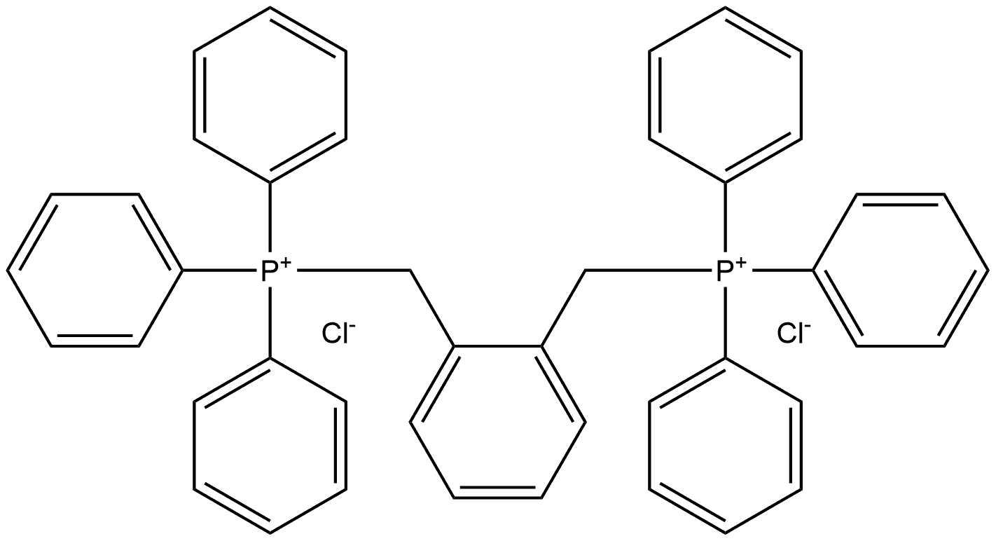 (1,2-Phenylenebis(methylene))bis(triphenylphosphonium) chloride Struktur