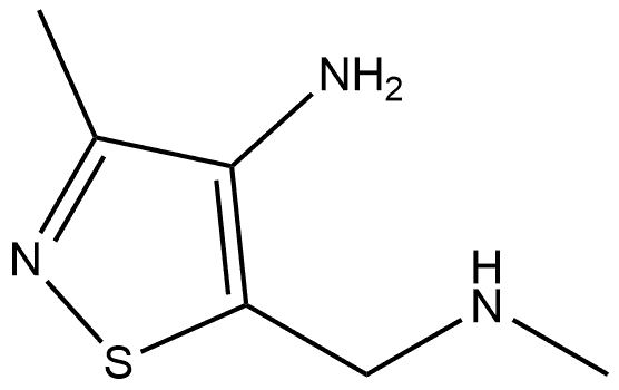 3-methyl-5-((methylamino)methyl)isothiazol-4-amine Struktur