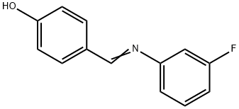 Phenol, 4-[[(3-fluorophenyl)imino]methyl]- Struktur