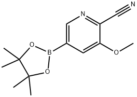 6-Cyano-5-methoxypyridin-3-ylboronic acid pinacol ester Struktur