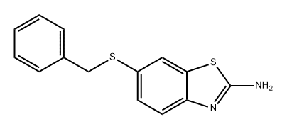 2-Benzothiazolamine, 6-[(phenylmethyl)thio]- Struktur