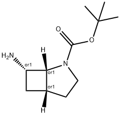 rel-(1S,5S,7R)-2-Boc-7-amino-2-azabicyclo[3.2.0]heptane 結(jié)構(gòu)式