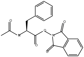 Phenylalanine, N-acetyl-, 1,3-dihydro-1,3-dioxo-2H-isoindol-2-yl ester Struktur