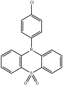 10H-Phenothiazine, 10-(4-chlorophenyl)-, 5,5-dioxide Struktur