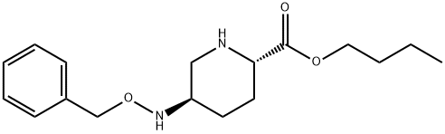 2-Piperidinecarboxylic acid, 5-[(phenylmethoxy)amino]-, butyl ester, (2S,5R)- Struktur