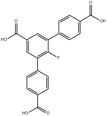 2'-fluoro-[1,1':3',1''-terphenyl]-4,4'',5'-tricarboxylic acid Struktur