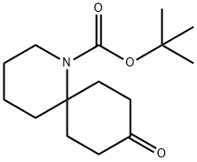 1-Azaspiro[5.5]undecane-1-carboxylic acid, 9-oxo-, 1,1-dimethylethyl ester Struktur