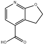 2,3-dihydrofuro[2,3-b]pyridine-4-carboxylic acid Struktur