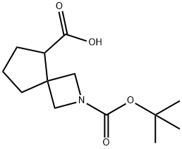 2-Azaspiro[3.4]octane-2,5-dicarboxylic acid, 2-(1,1-dimethylethyl) ester Struktur