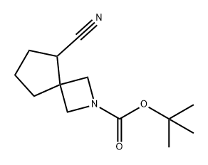 2-Azaspiro[3.4]octane-2-carboxylic acid, 5-cyano-, 1,1-dimethylethyl ester Struktur