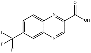 2-Quinoxalinecarboxylic acid, 6-(trifluoromethyl)- Struktur