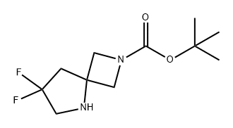 2,5-Diazaspiro[3.4]octane-2-carboxylic acid, 7,7-difluoro-, 1,1-dimethylethyl ester Struktur