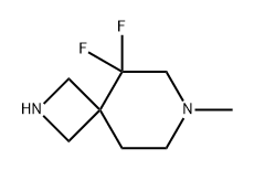 2,7-Diazaspiro[3.5]nonane, 5,5-difluoro-7-methyl- Struktur