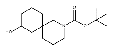 2-Azaspiro[5.5]undecane-2-carboxylic acid, 8-hydroxy-, 1,1-dimethylethyl ester Struktur