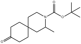 3-Azaspiro[5.5]undecane-3-carboxylic acid, 2-methyl-9-oxo-, 1,1-dimethylethyl ester Struktur