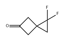 Spiro[2.3]hexan-5-one, 1,1-difluoro- Struktur