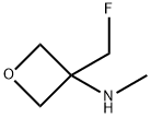 3-Oxetanamine, 3-(fluoromethyl)-N-methyl- Struktur