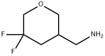 2H-Pyran-3-methanamine, 5,5-difluorotetrahydro- Struktur