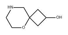 5-Oxa-8-azaspiro[3.5]nonan-2-ol Struktur