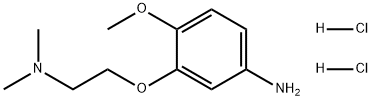 Benzenamine, 3-[2-(dimethylamino)ethoxy]-4-methoxy-, hydrochloride (1:2) Struktur