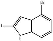 4-Bromo-2-iodo-1H-indole Struktur